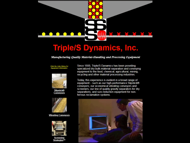 Evolution of Triple/S Dynamics Websites, 2004 - Triple/S Dynamics