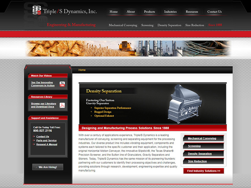 Evolution of Triple/S Dynamics Websites, 2012 - Triple/S Dynamics